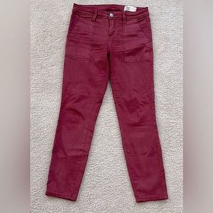 🫶 3 for $15! Maroon burgundy skinny pants jeans size 27 cosmic blue love